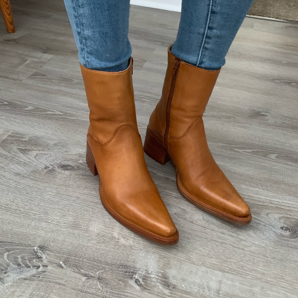 Western style ankle boots